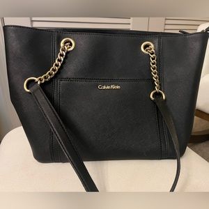 Black & Gold Calvin Klein Tote